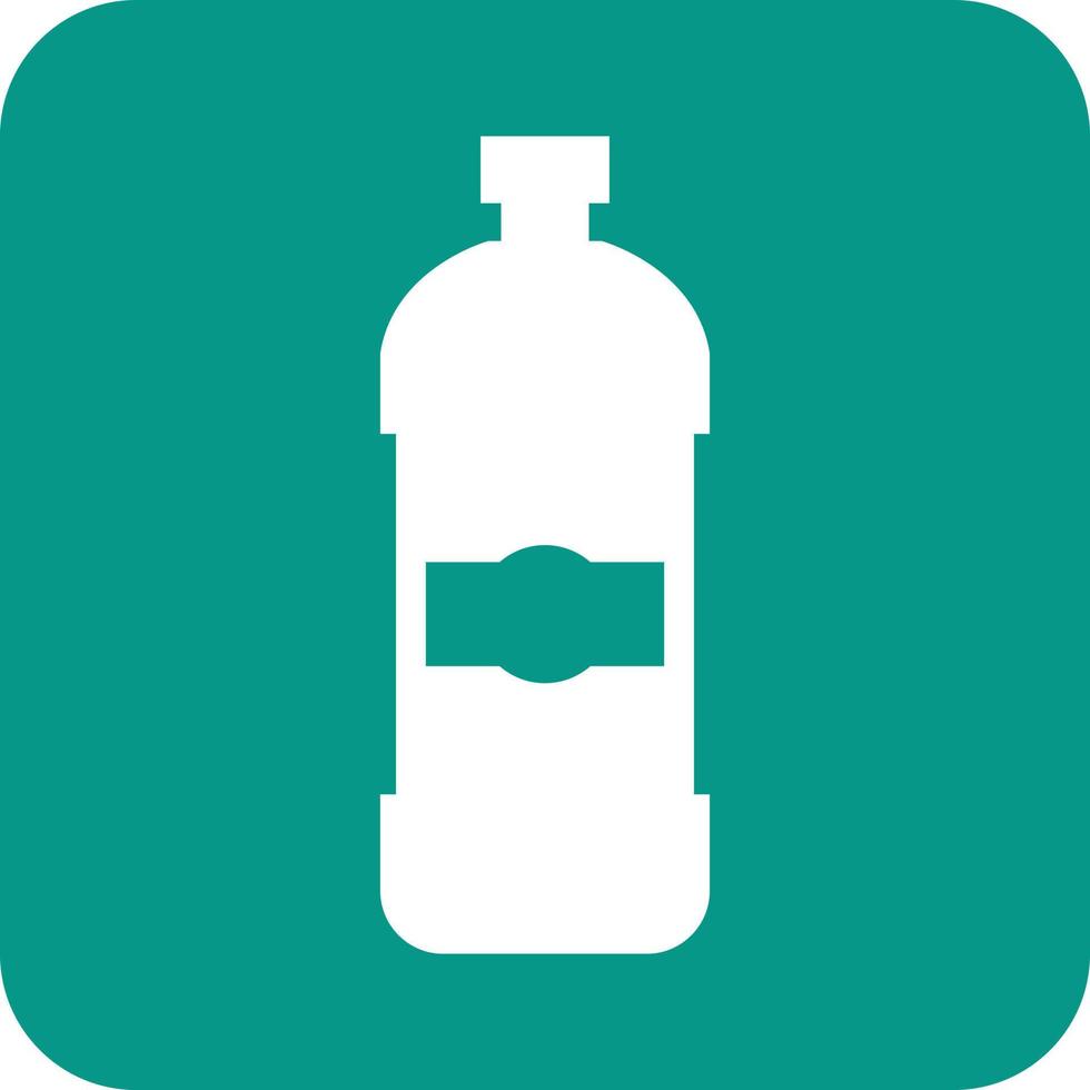 Detergent Bottle Glyph Round Background Icon vector