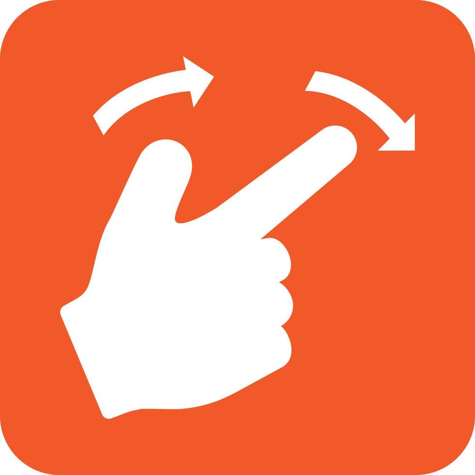 Rotate Right Glyph Round Background Icon vector