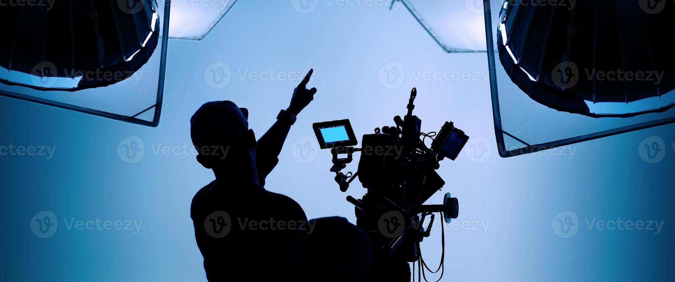 Video or film production studio used in shooting videography or photography and photo sets.