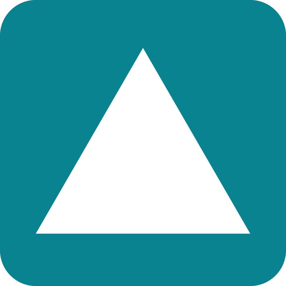 Triangle Glyph Round Background Icon vector