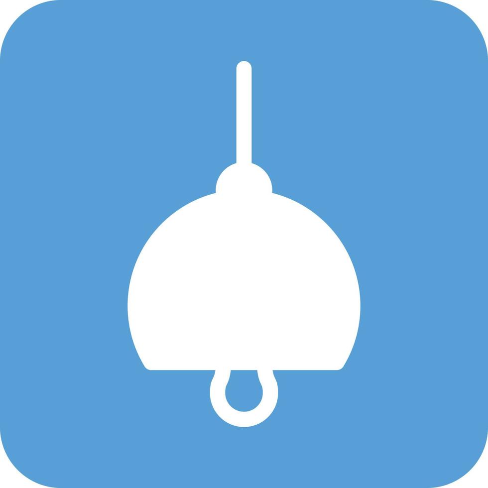 Ceiling Light Glyph Round Background Icon vector