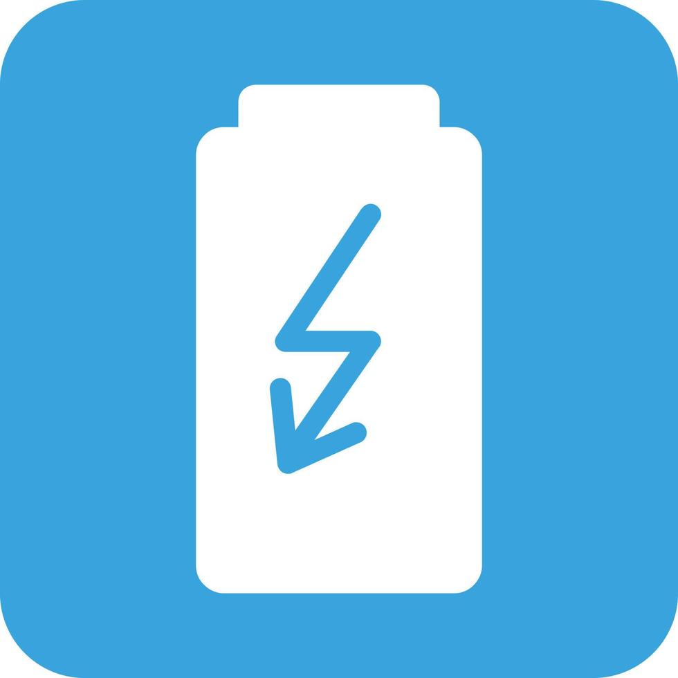 Power saving Glyph Round Background Icon vector