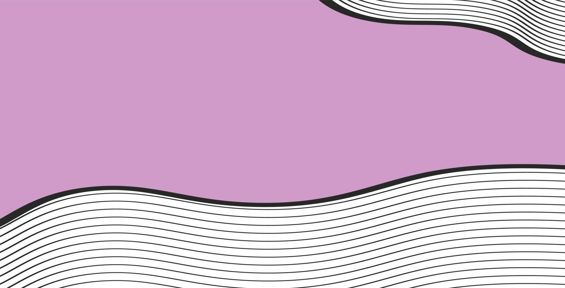 banner de fondo de línea de contorno minimalista abstracto vector