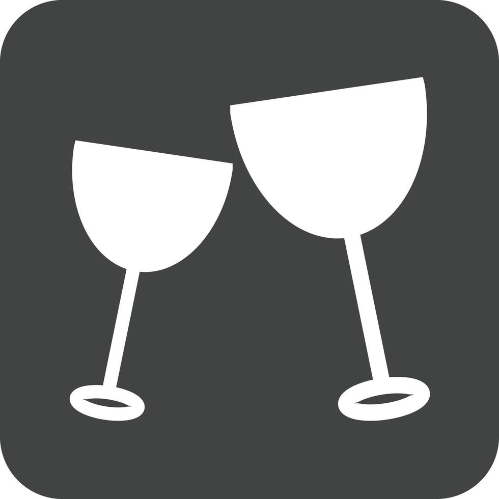 Drinks Glyph Round Background Icon vector