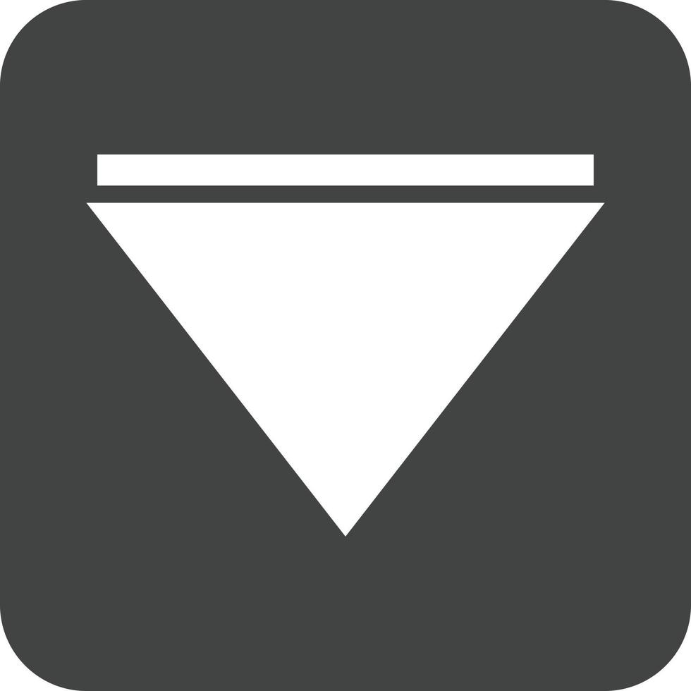 Arrow Down Glyph Round Background Icon vector