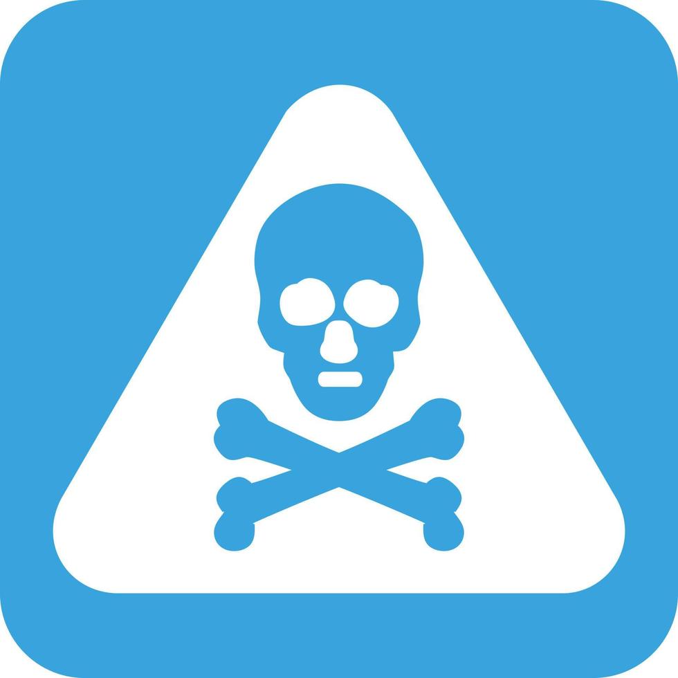 Danger Glyph Round Background Icon vector