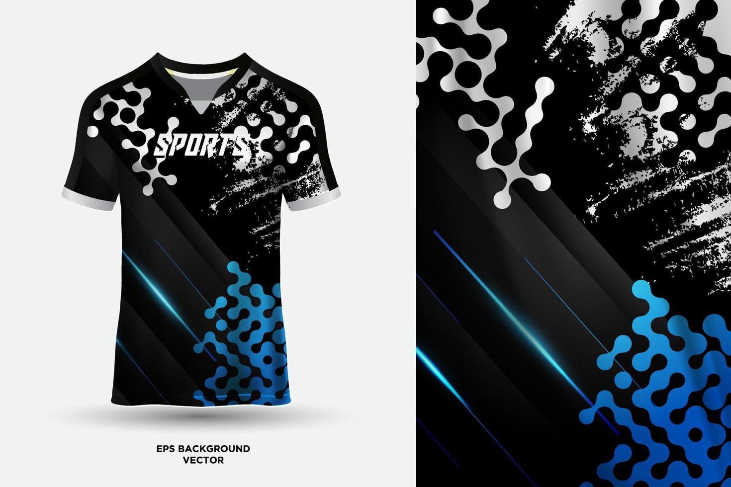 Modern T shirt jersey design suitable for sports, racing, soccer, gaming and e sports vector