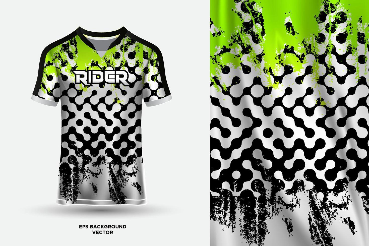 Modern T shirt jersey design suitable for sports, racing, soccer, gaming and e sports vector