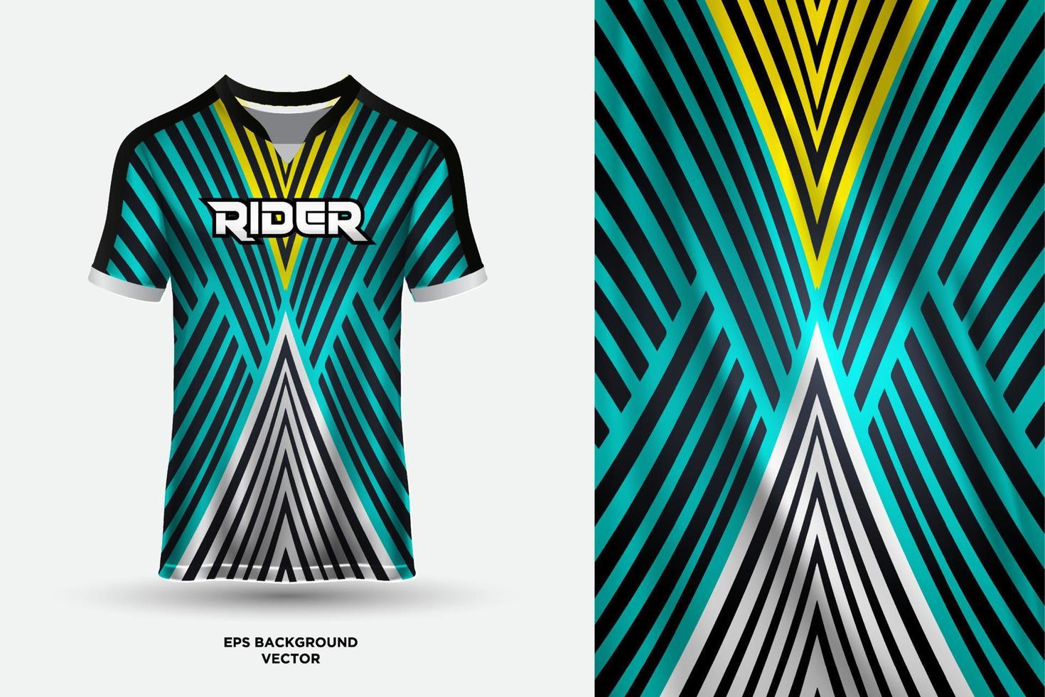 diseño moderno de camiseta de camiseta adecuado para deportes, carreras, fútbol, juegos y vectores de deportes electrónicos