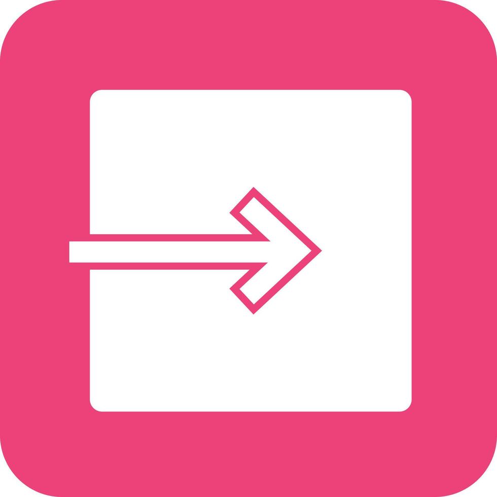 Exit to App Glyph Round Background Icon vector