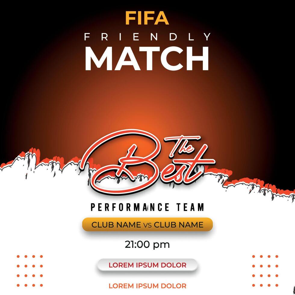 Club Friendly Match Template