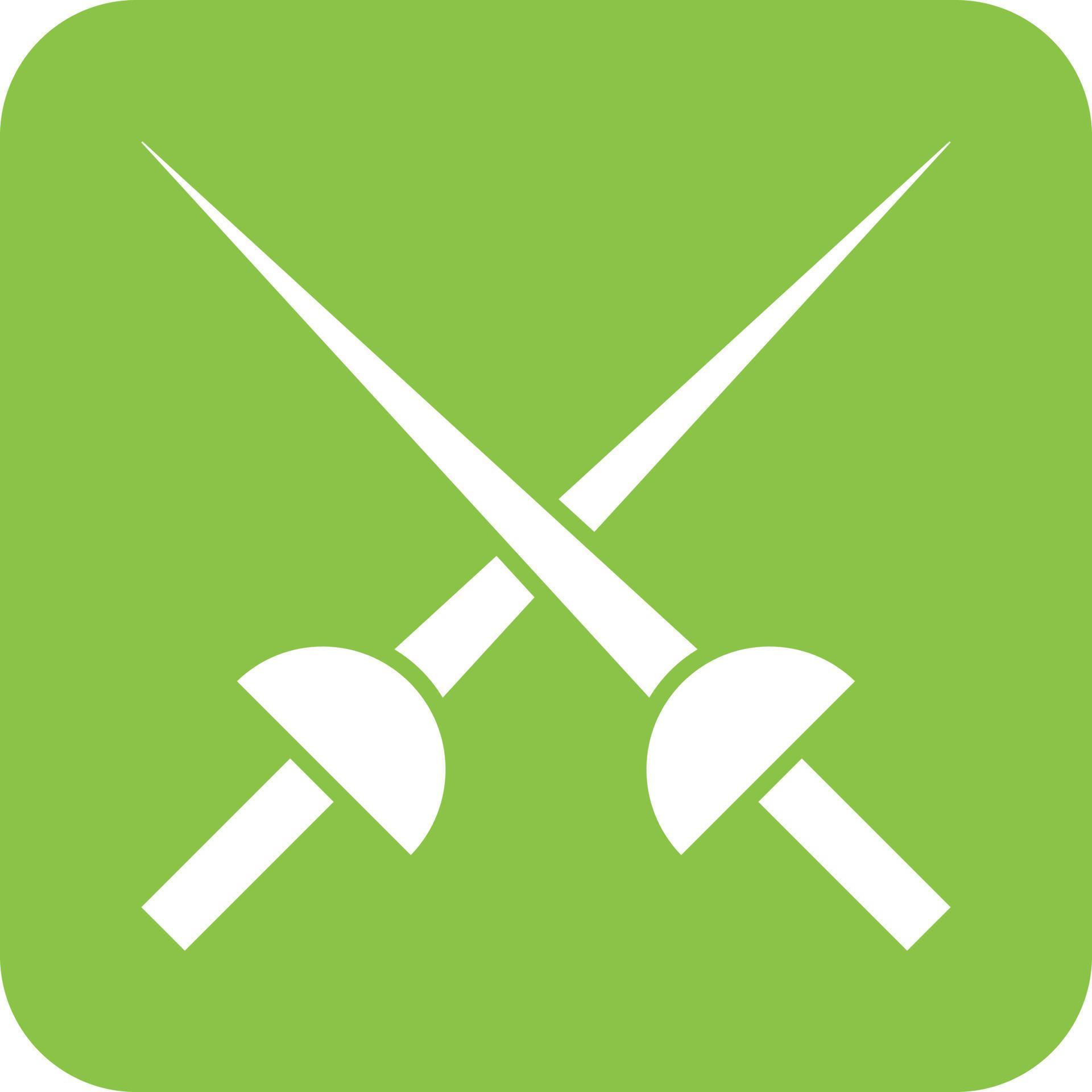 Fencing Swords Glyph Round Background Icon 13383776 Vector Art at Vecteezy