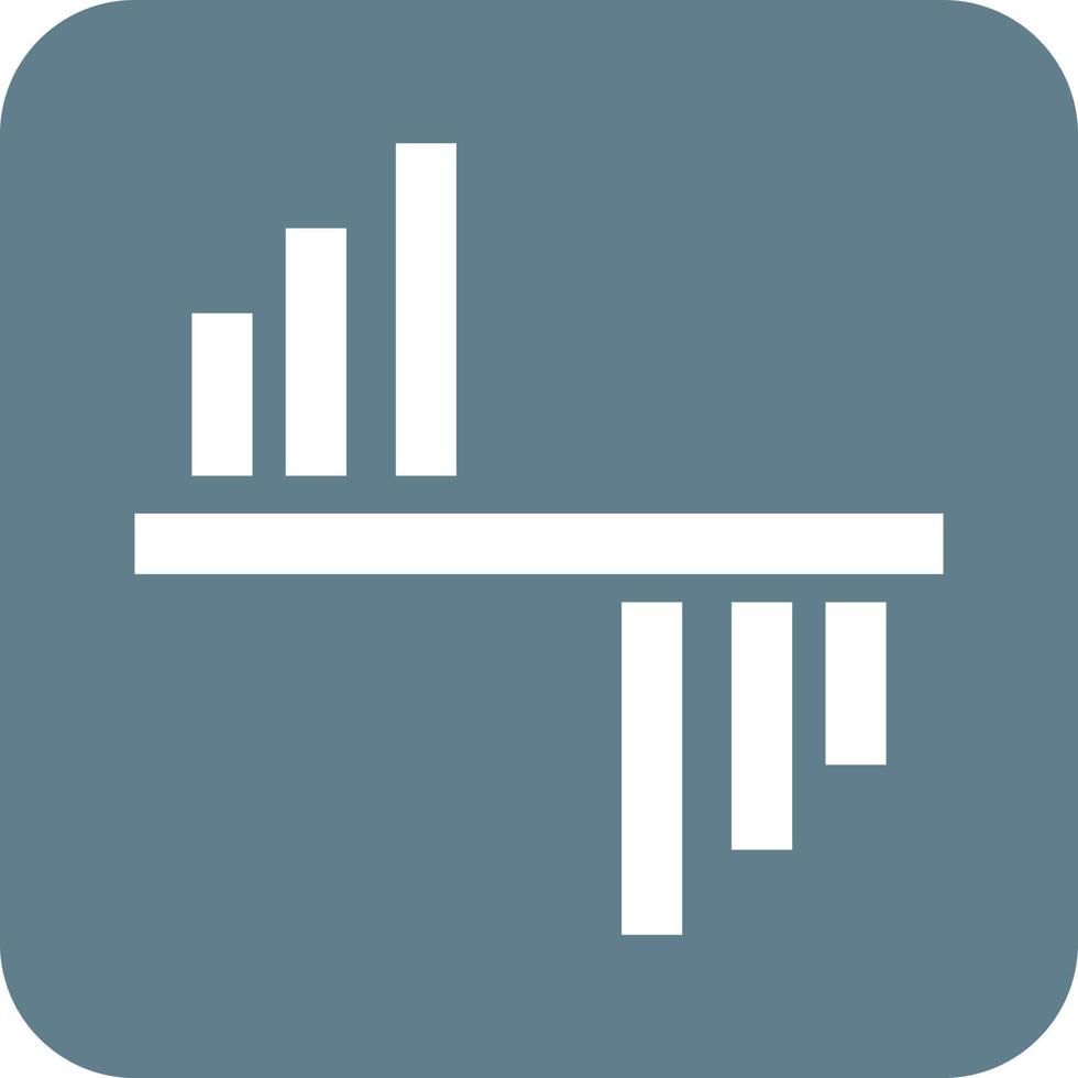 Graphical Representation Glyph Round Background Icon vector