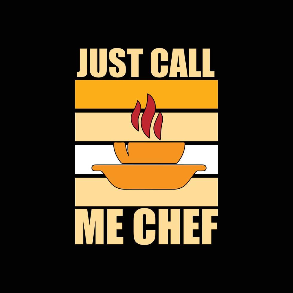 Chef T-shirt design vector