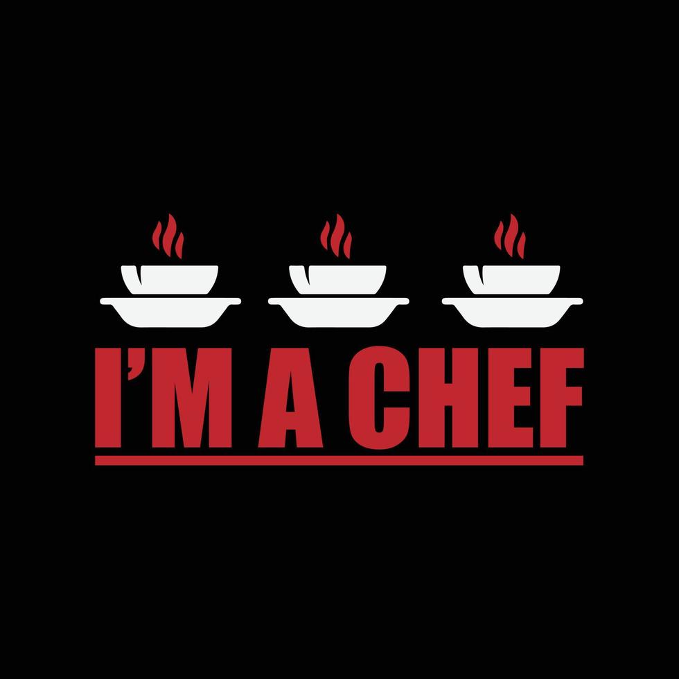 Chef T-shirt design vector