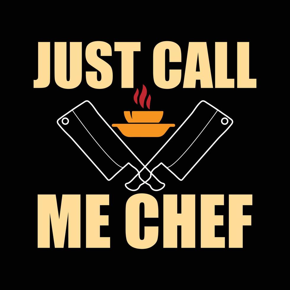 Chef T-shirt design vector