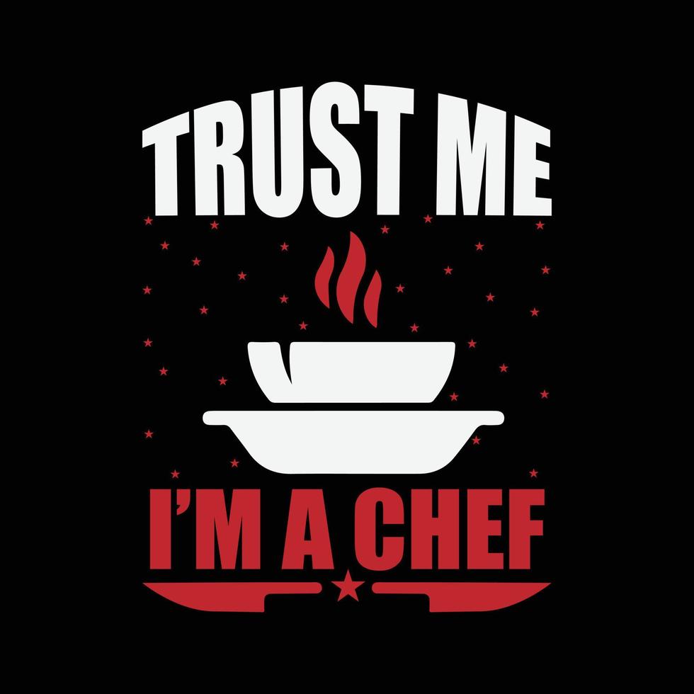 Chef T-shirt design vector