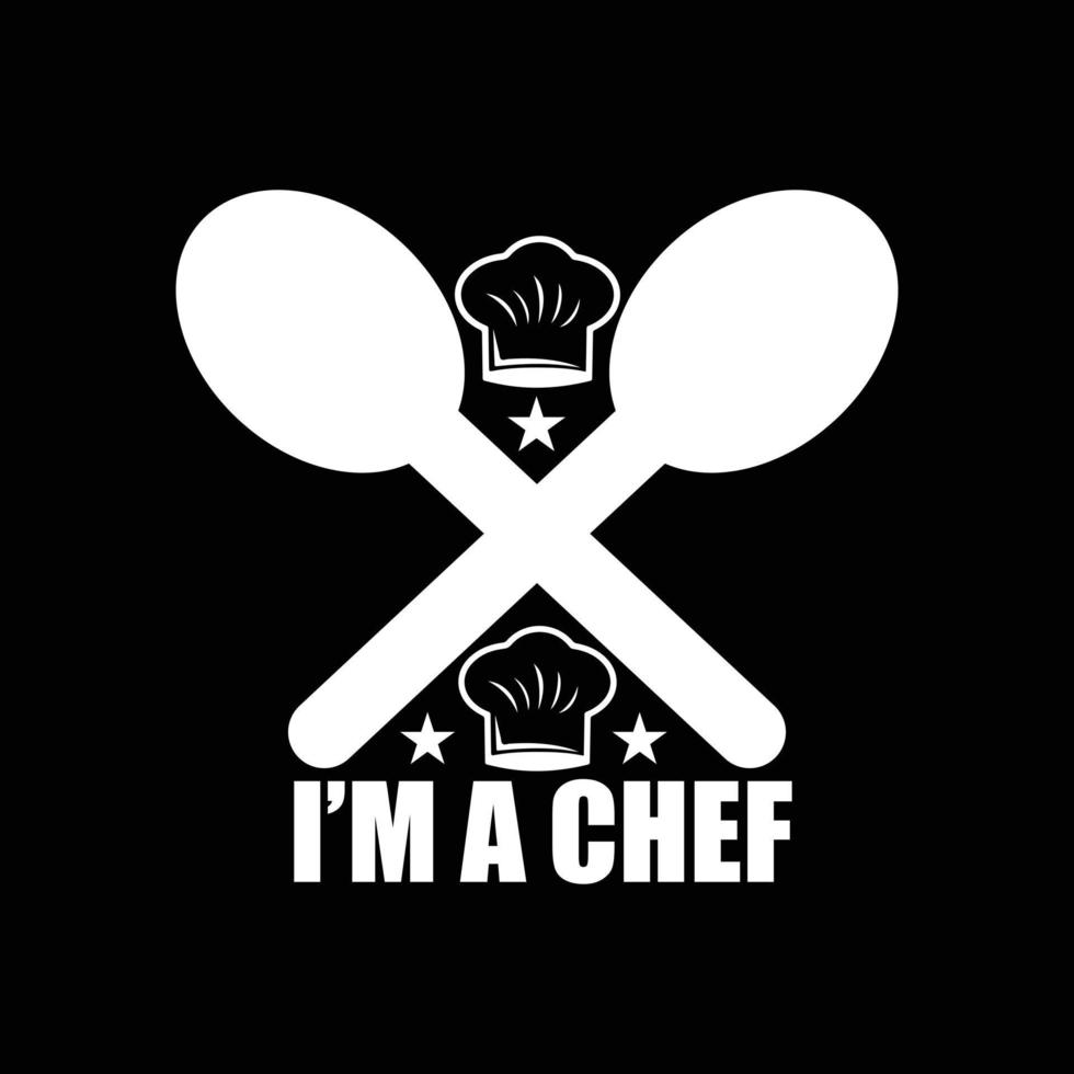 Chef T-shirt design vector