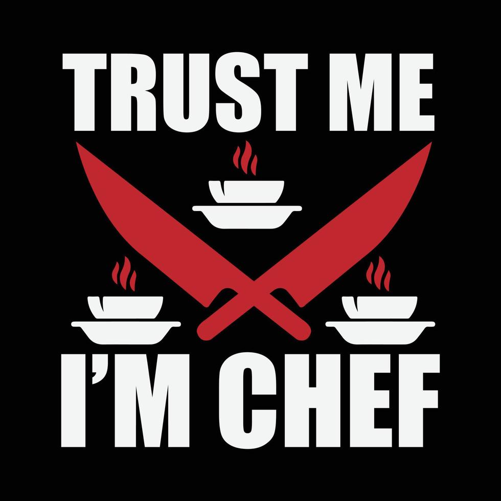 Chef T-shirt design vector