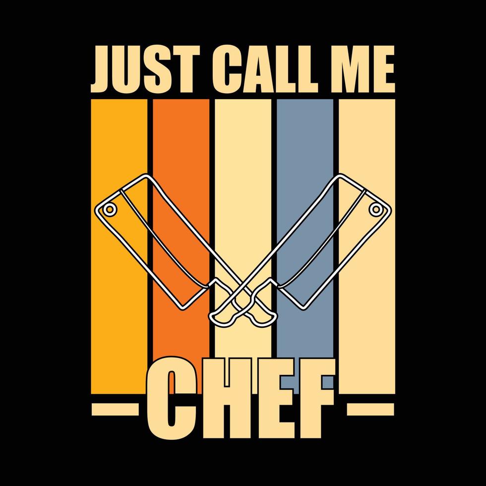 Chef T-shirt design vector