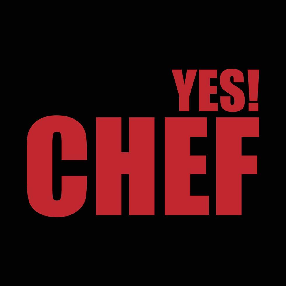 Chef T-shirt design vector