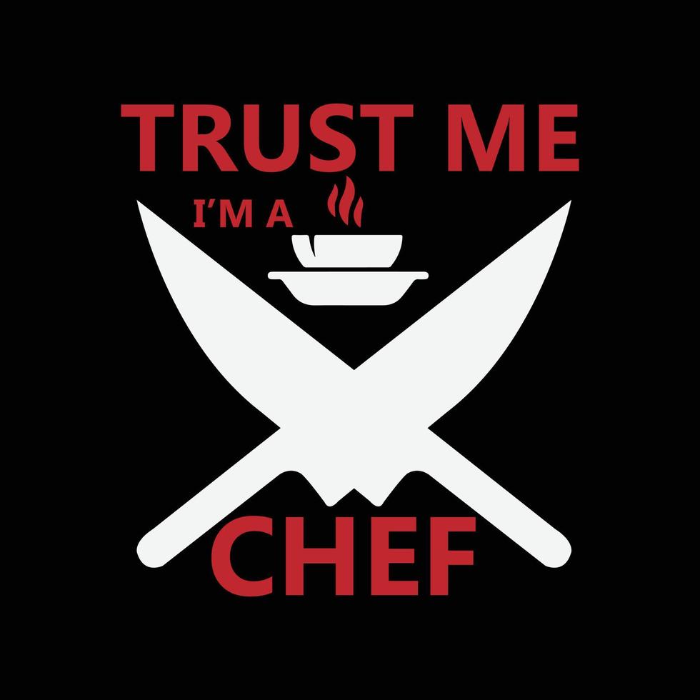 Chef T-shirt design vector