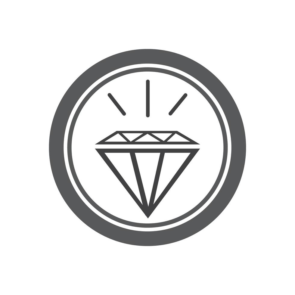 Ilustración de vector de icono de diamante