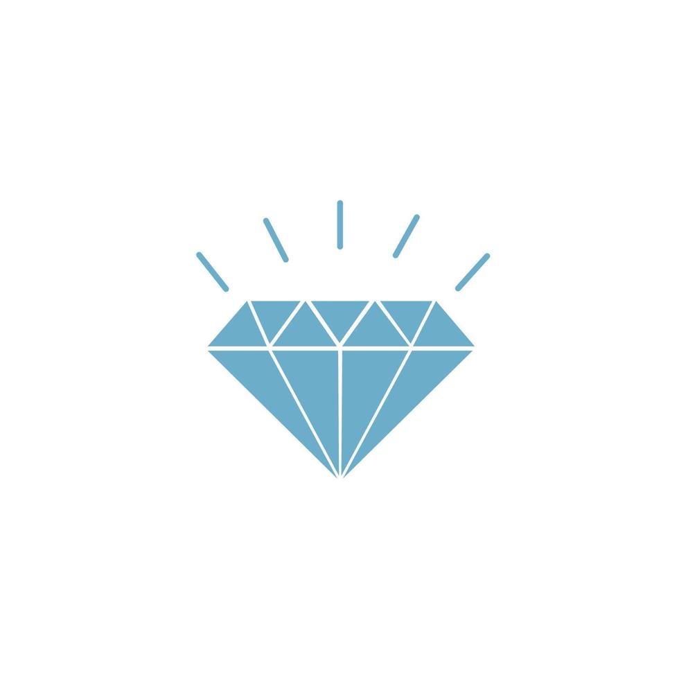 Ilustración de vector de icono de diamante