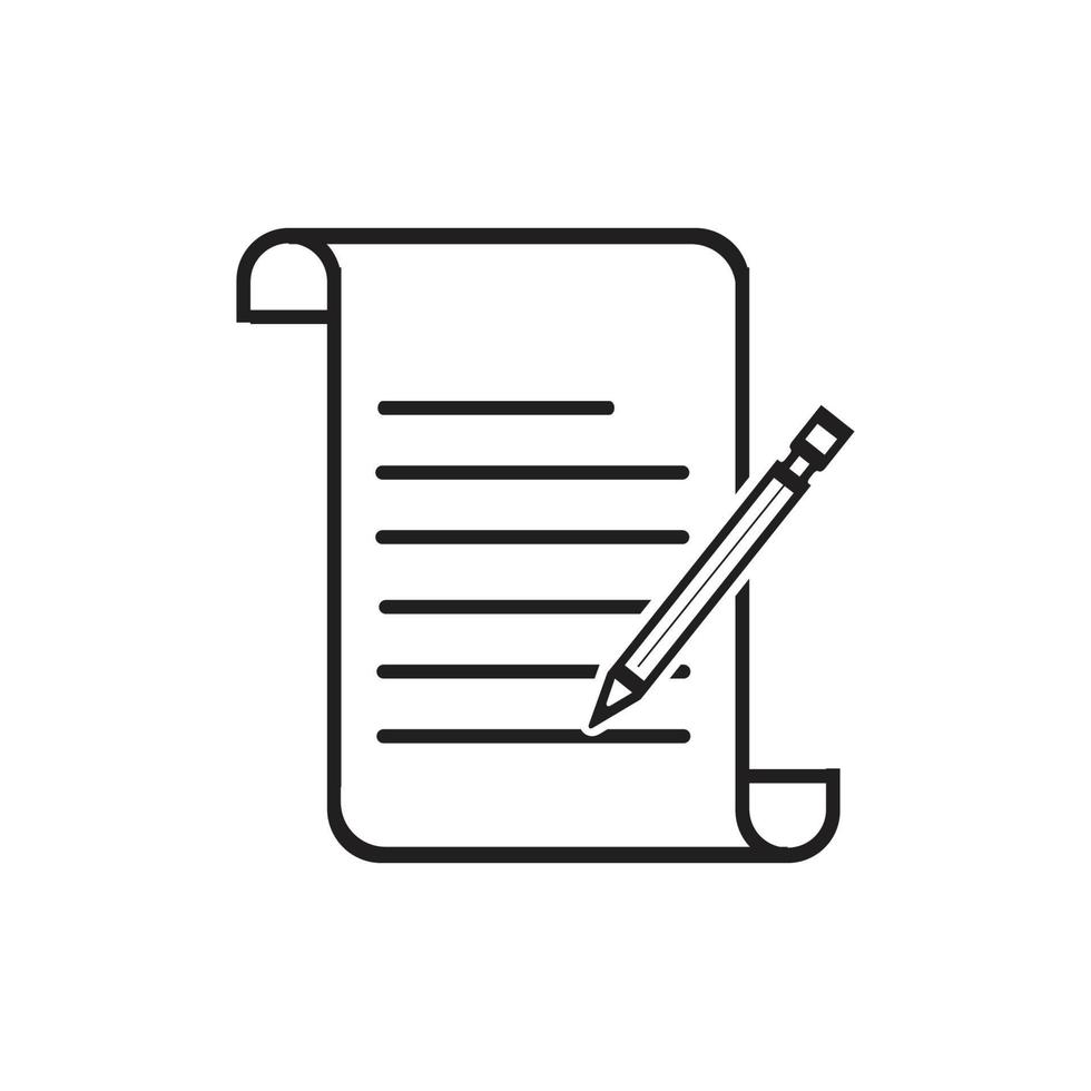 Documents icon stock vector illustration flat design