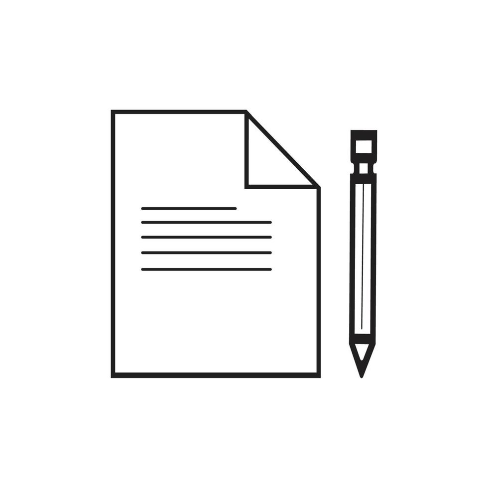 Documents icon stock vector illustration flat design