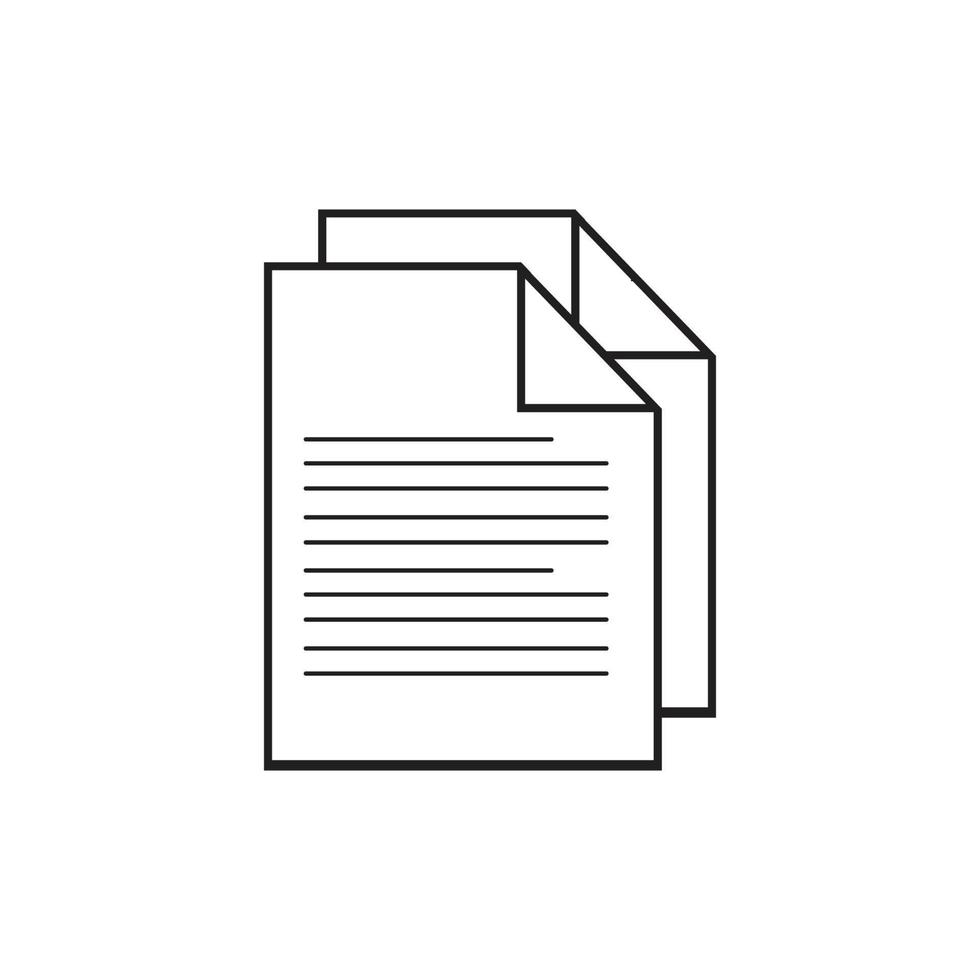 Documents icon stock vector illustration flat design