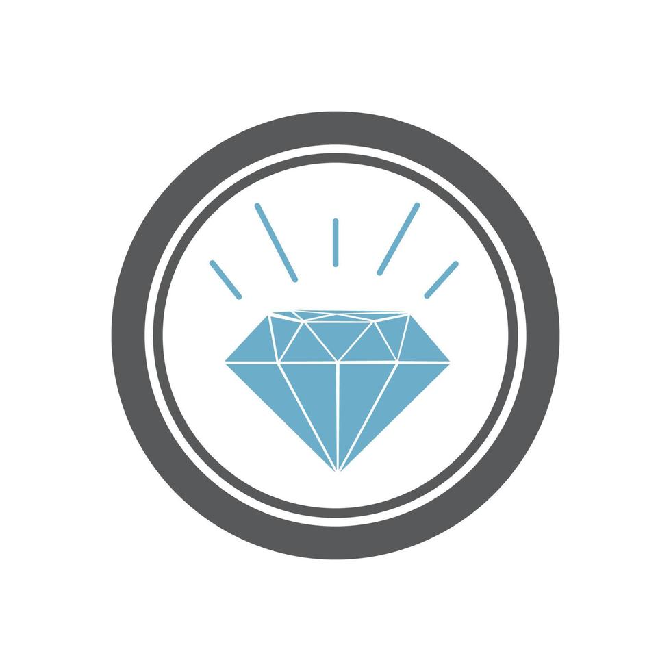 Ilustración de vector de icono de diamante