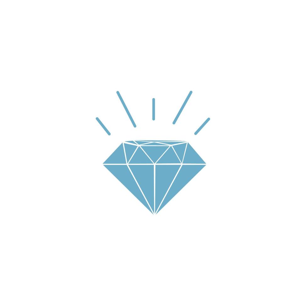 Ilustración de vector de icono de diamante