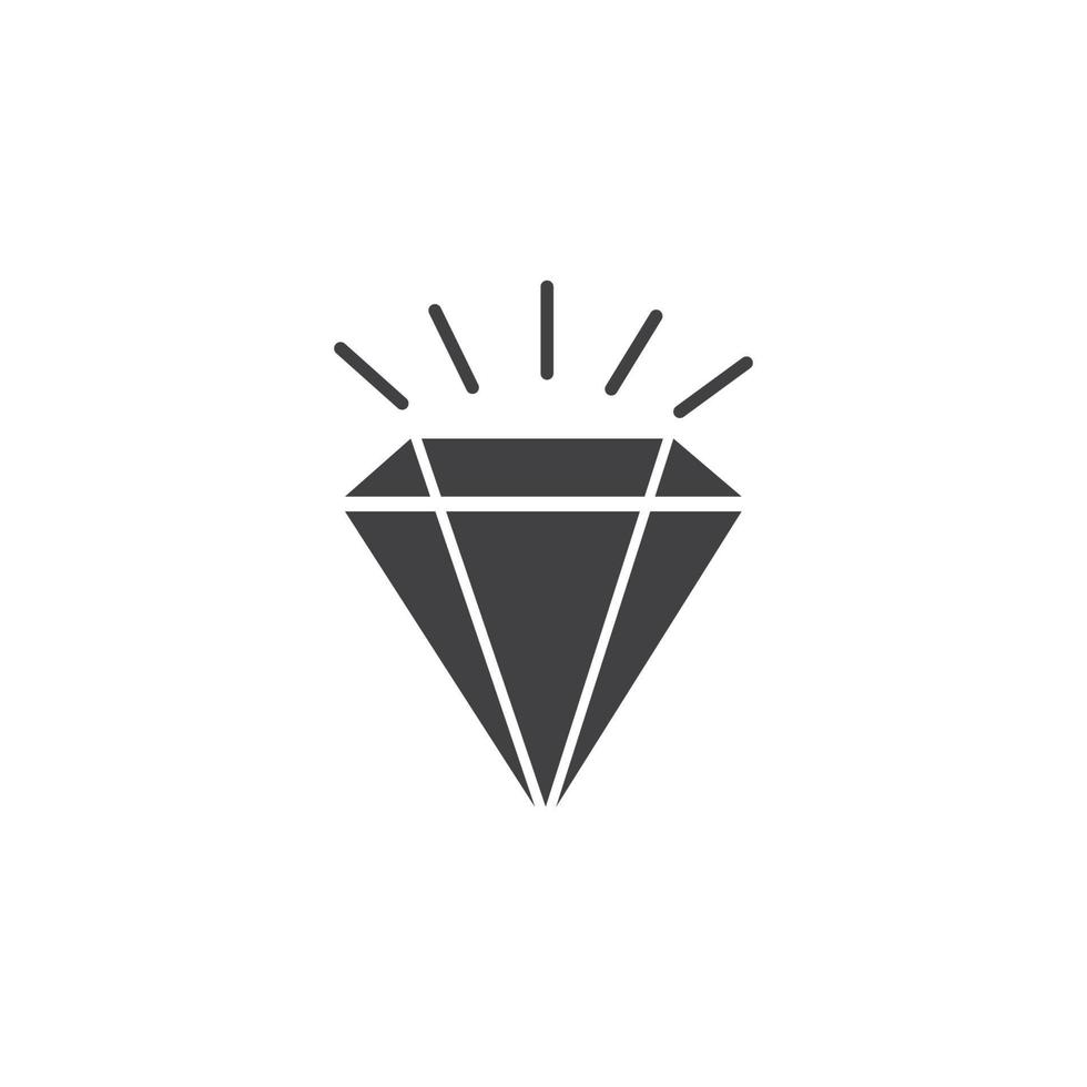 Ilustración de vector de icono de diamante