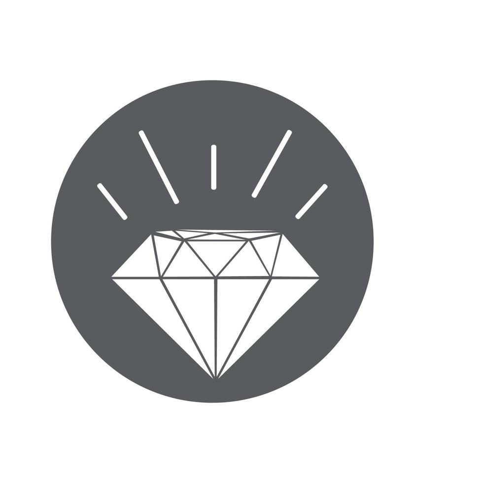 Diamond icon vector illustration