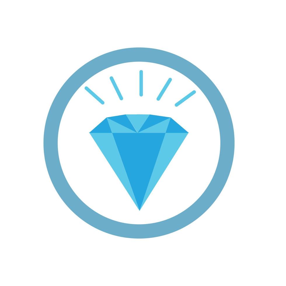 Ilustración de vector de icono de diamante