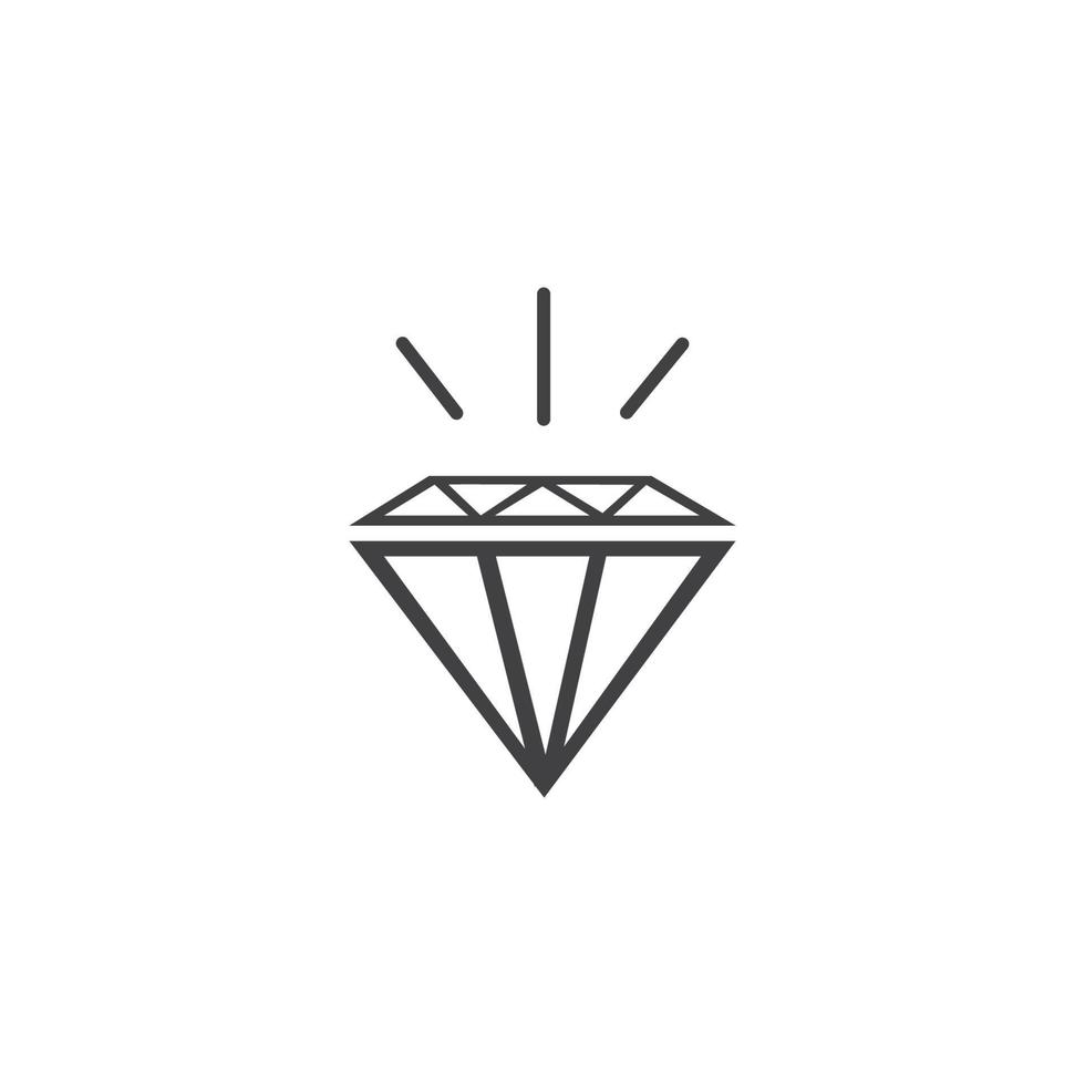 Diamond icon vector illustration