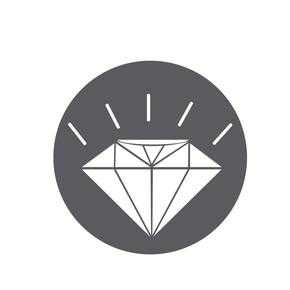 Diamond icon vector illustration