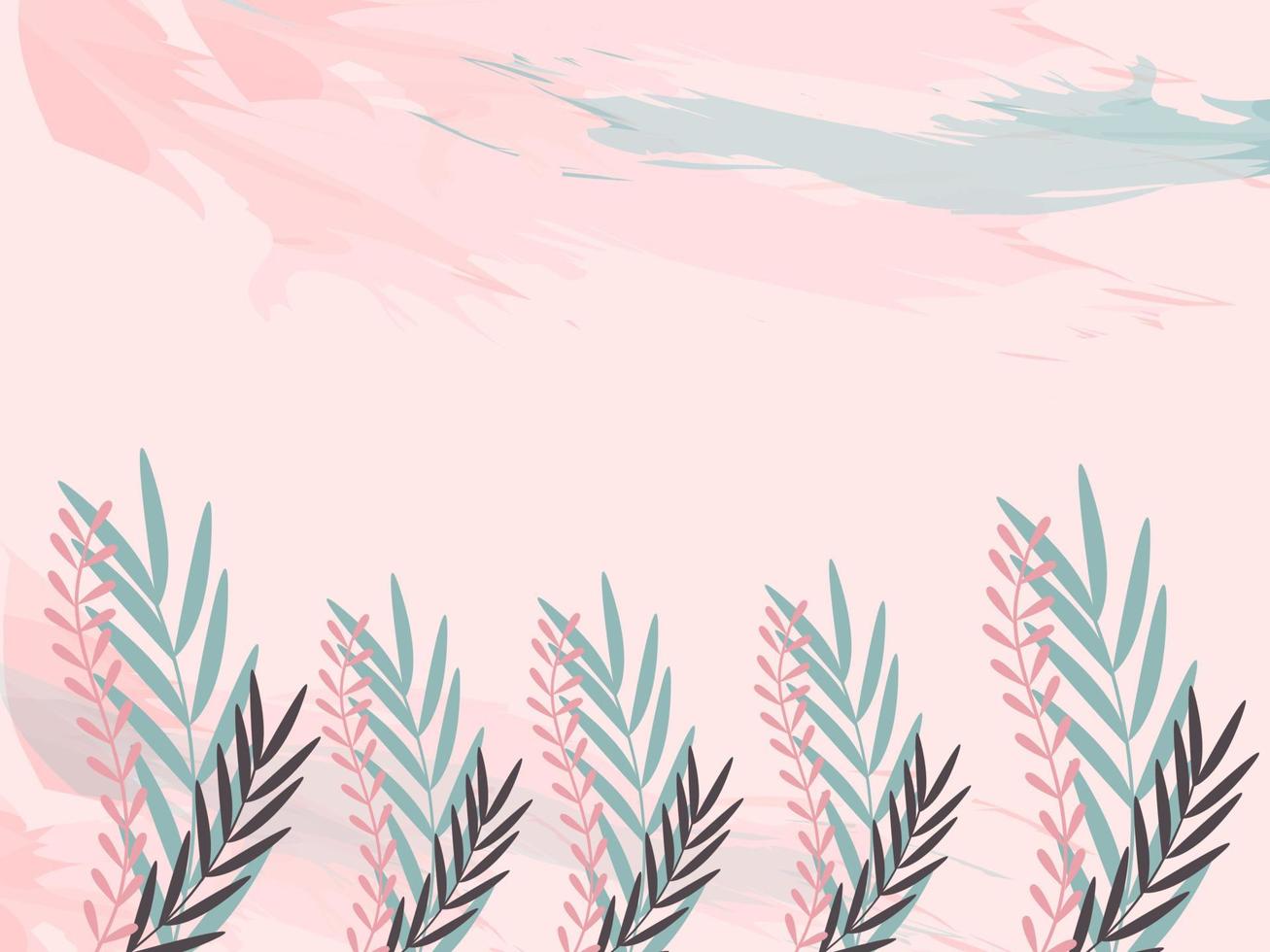 handrawn floral background vector