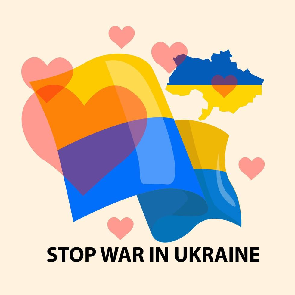 stop war in ukraine vector