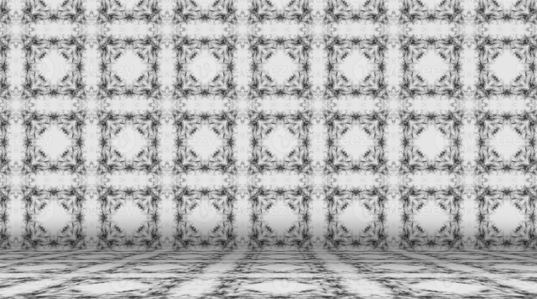 gray room with abstract pattern photo