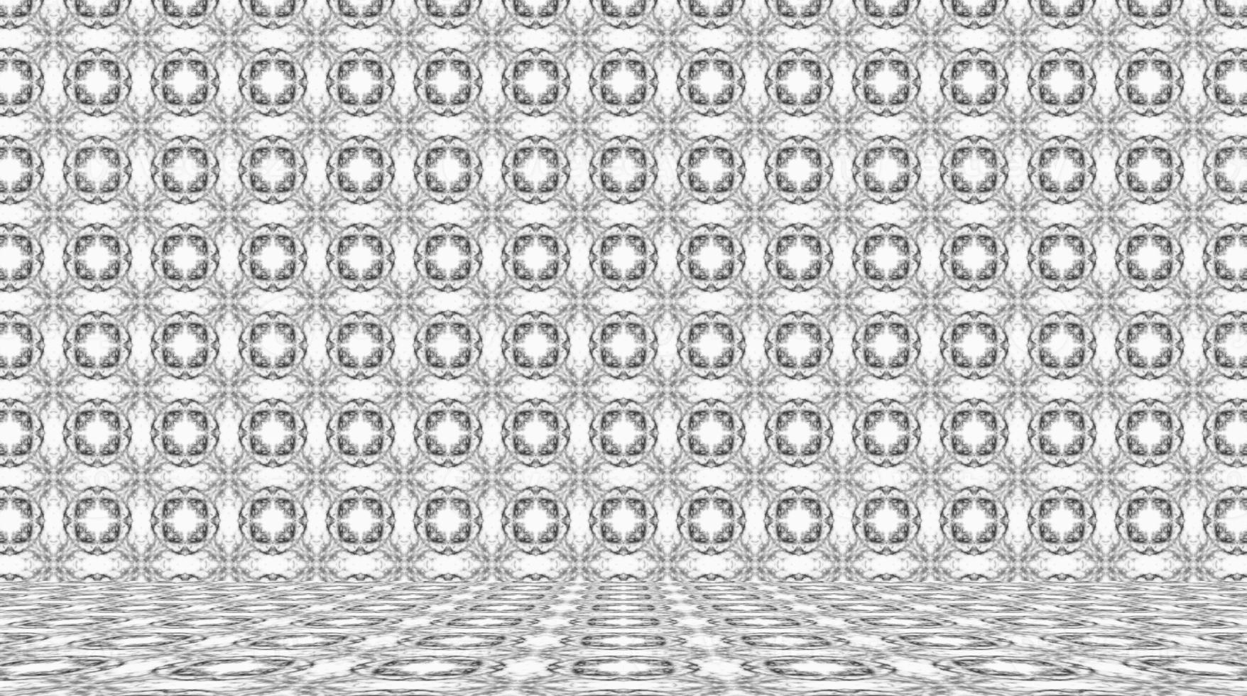 gray room with abstract pattern photo