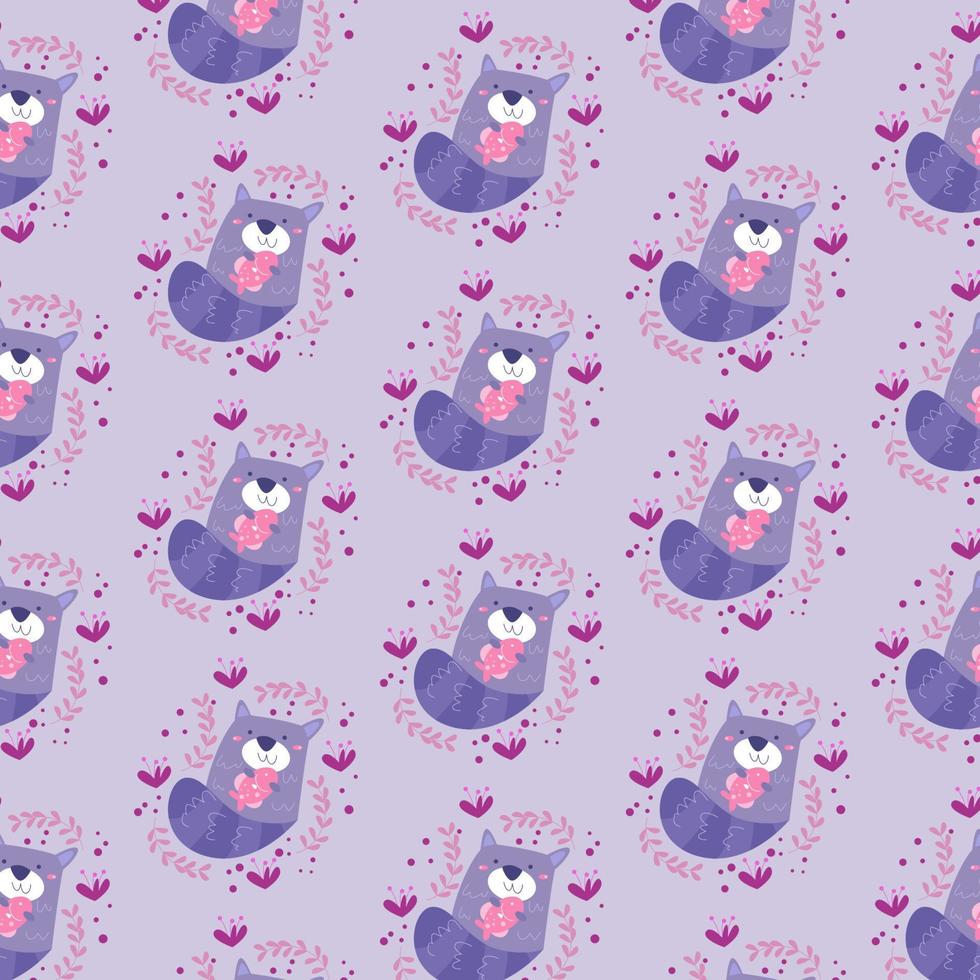 CUTE PATTERN OF ANIMAL vector