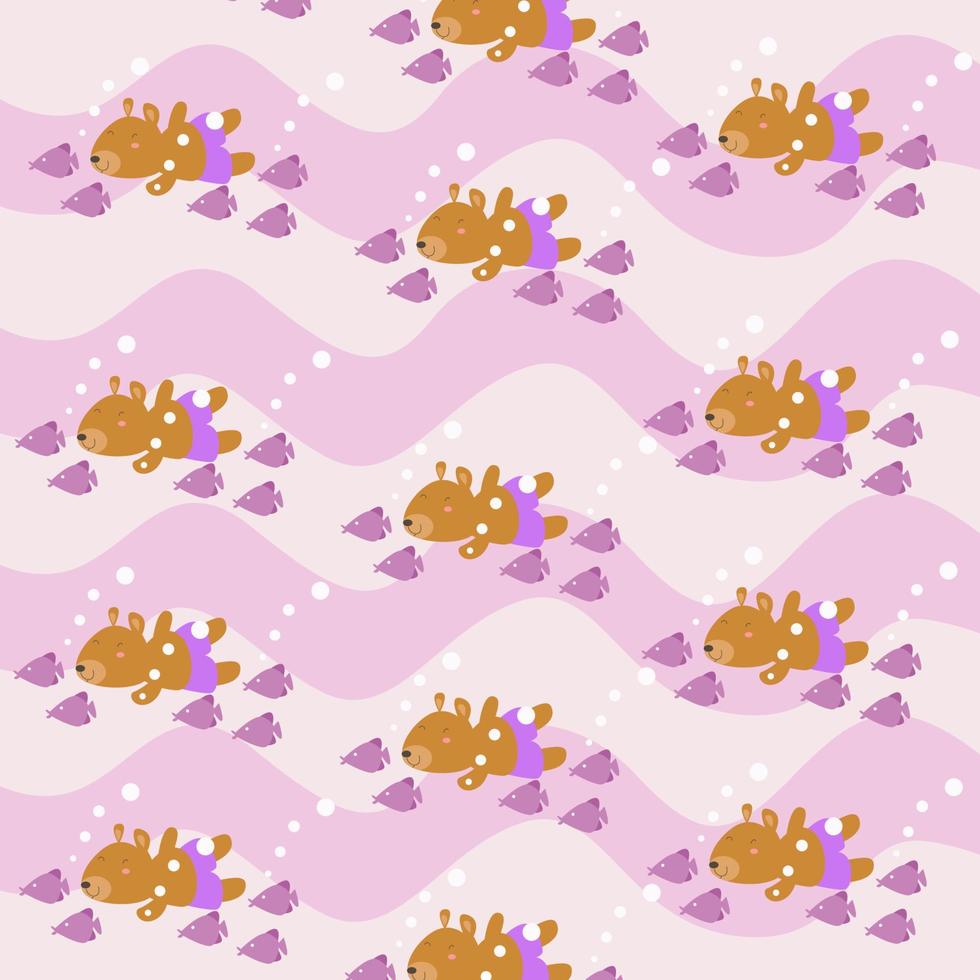 CUTE PATTERN ANIMAL vector