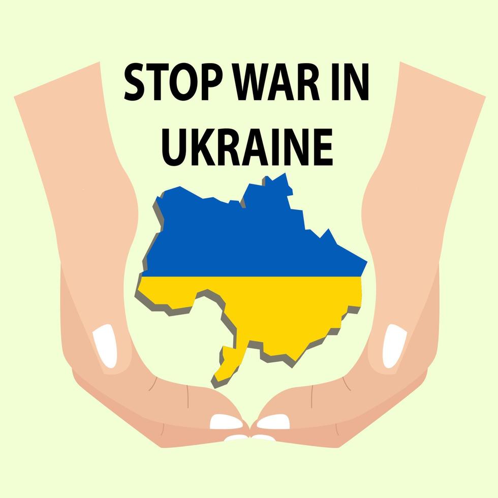 stop war in ukraine vector