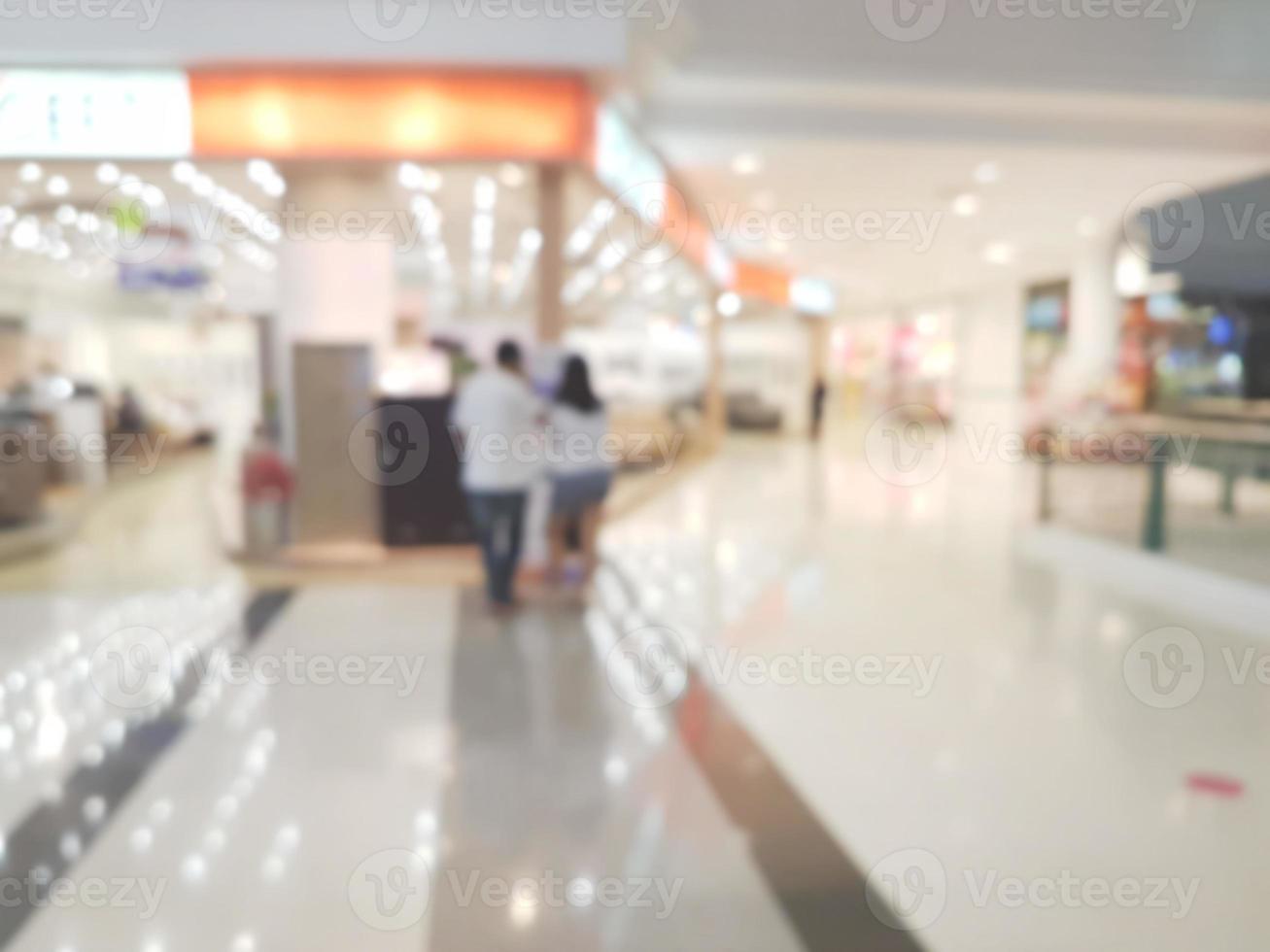 shopping mall blur background photo