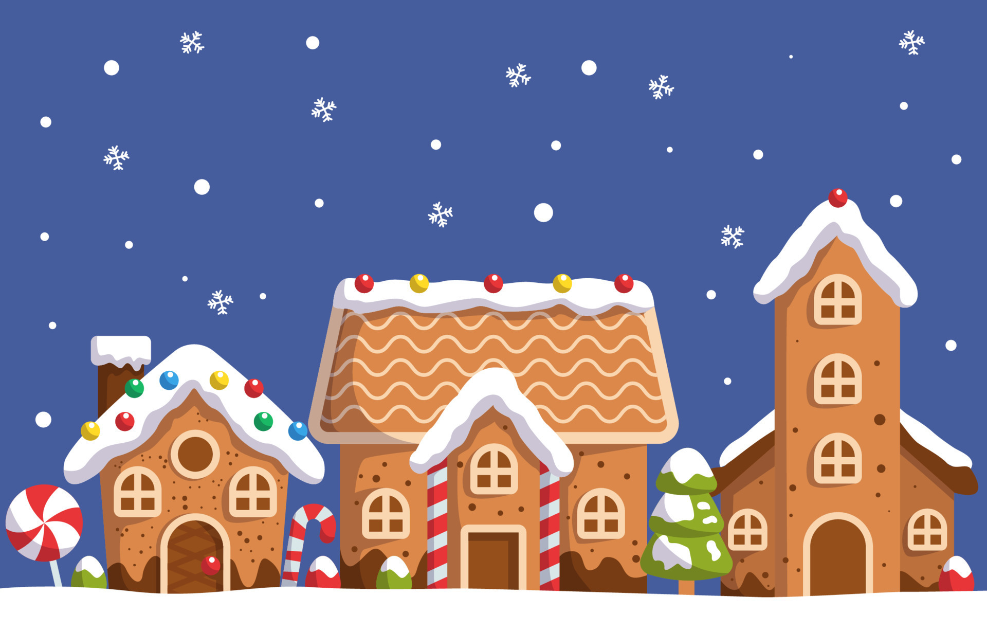 Gingerbread House background 13384220 Vector Art at Vecteezy