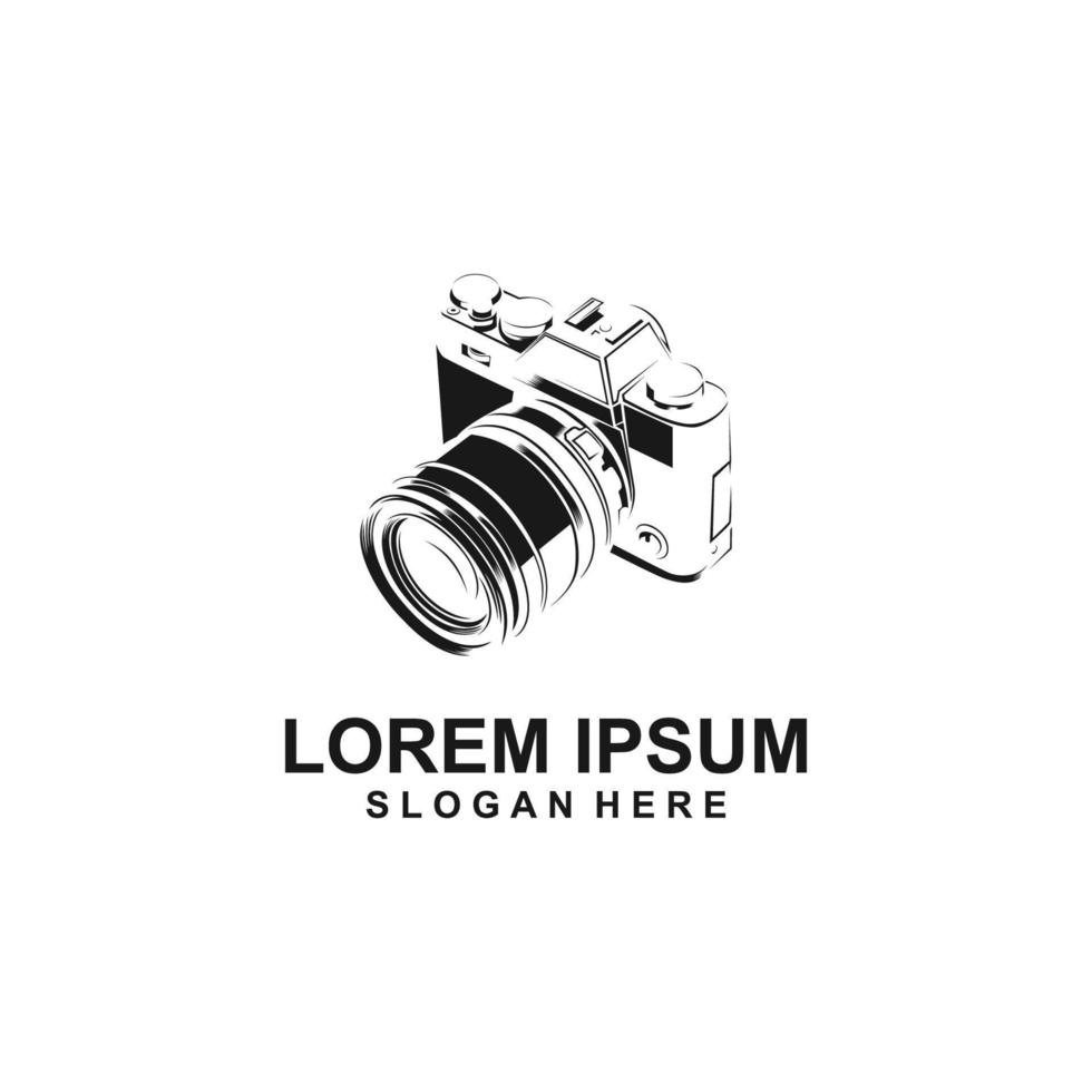 camera logo design vector