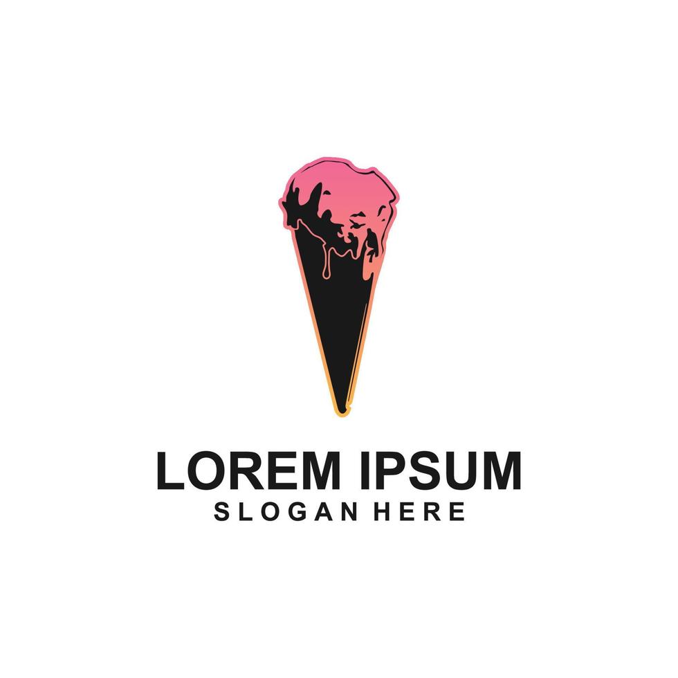 ice cream logo vector