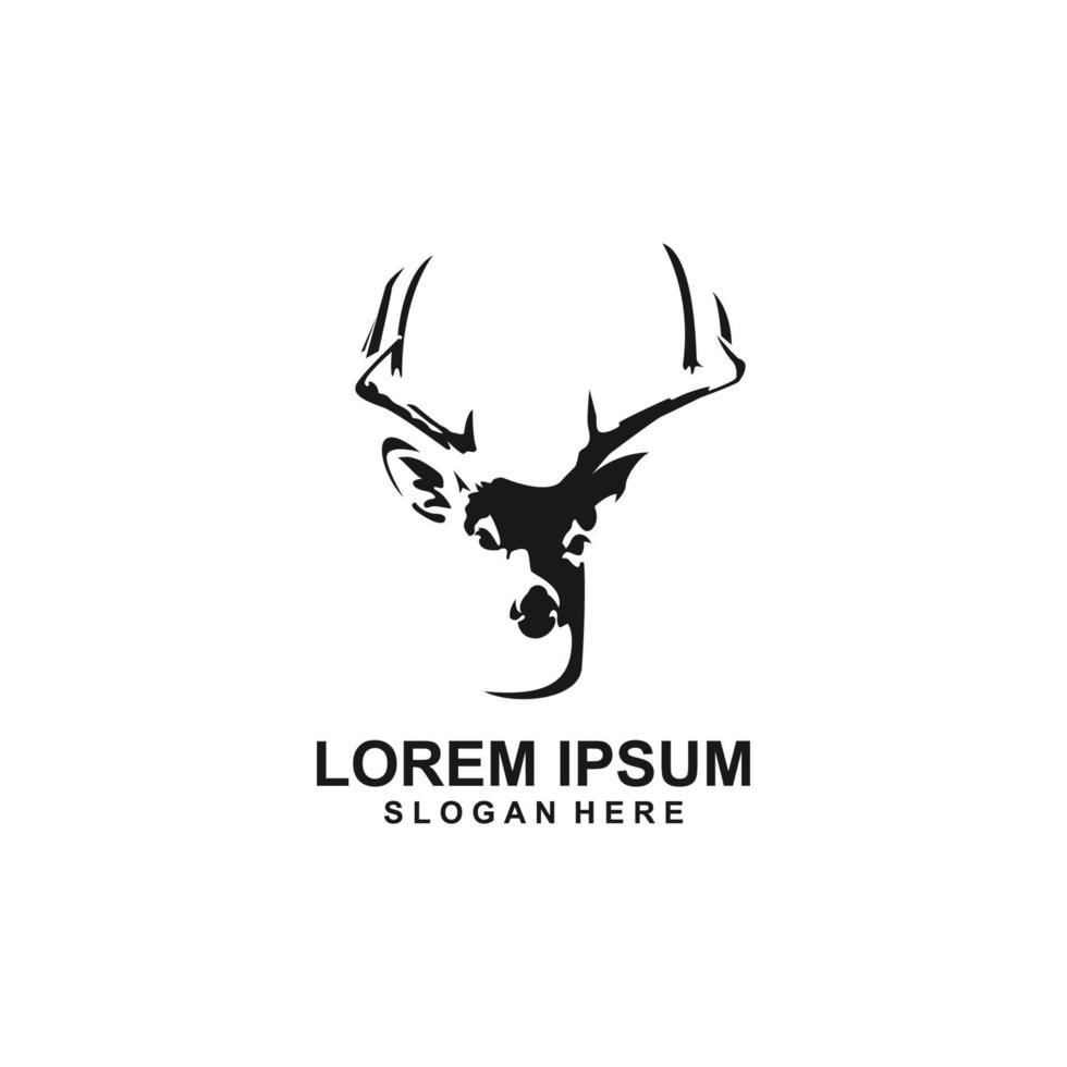 deer logo design vector